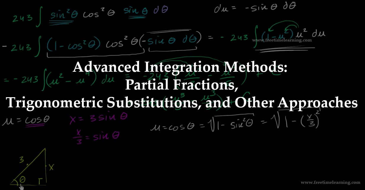 Advanced Integration Methods: Partial Fractions, Trigonometric Substitutions, and Other Approaches