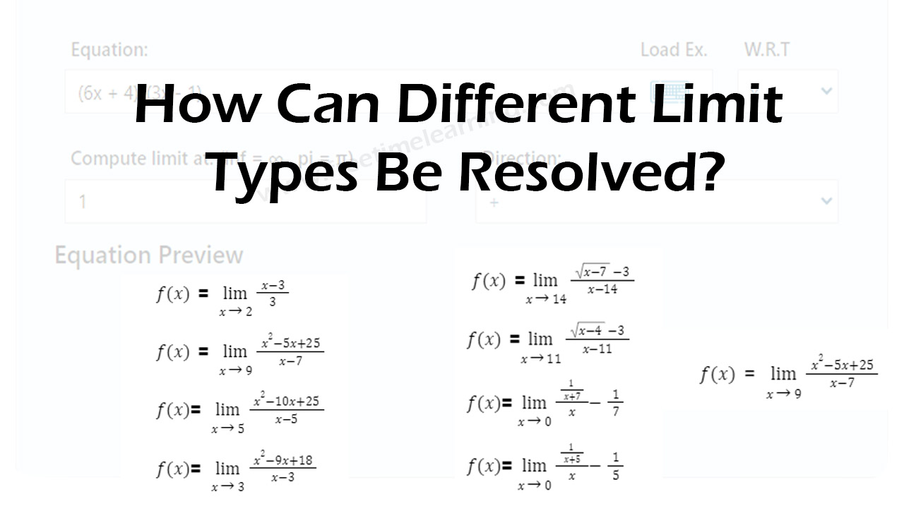 How Can Different Limit Types Be Resolved?