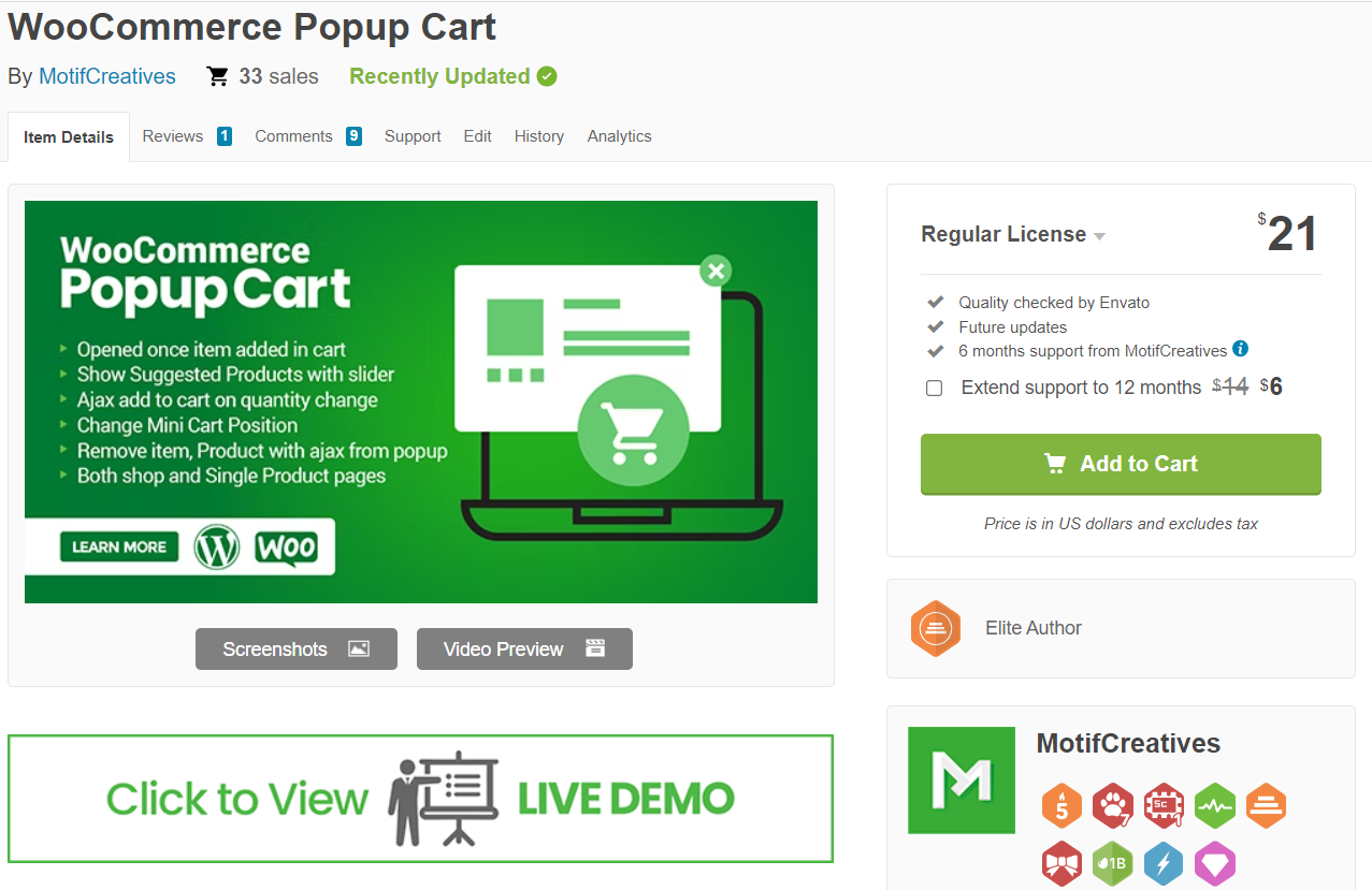 WooCommerce Popup Cart 