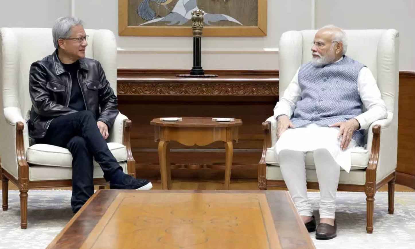 NVIDIA CEO Meets with India PM Narendra Modi, Discusses India's AI Potential