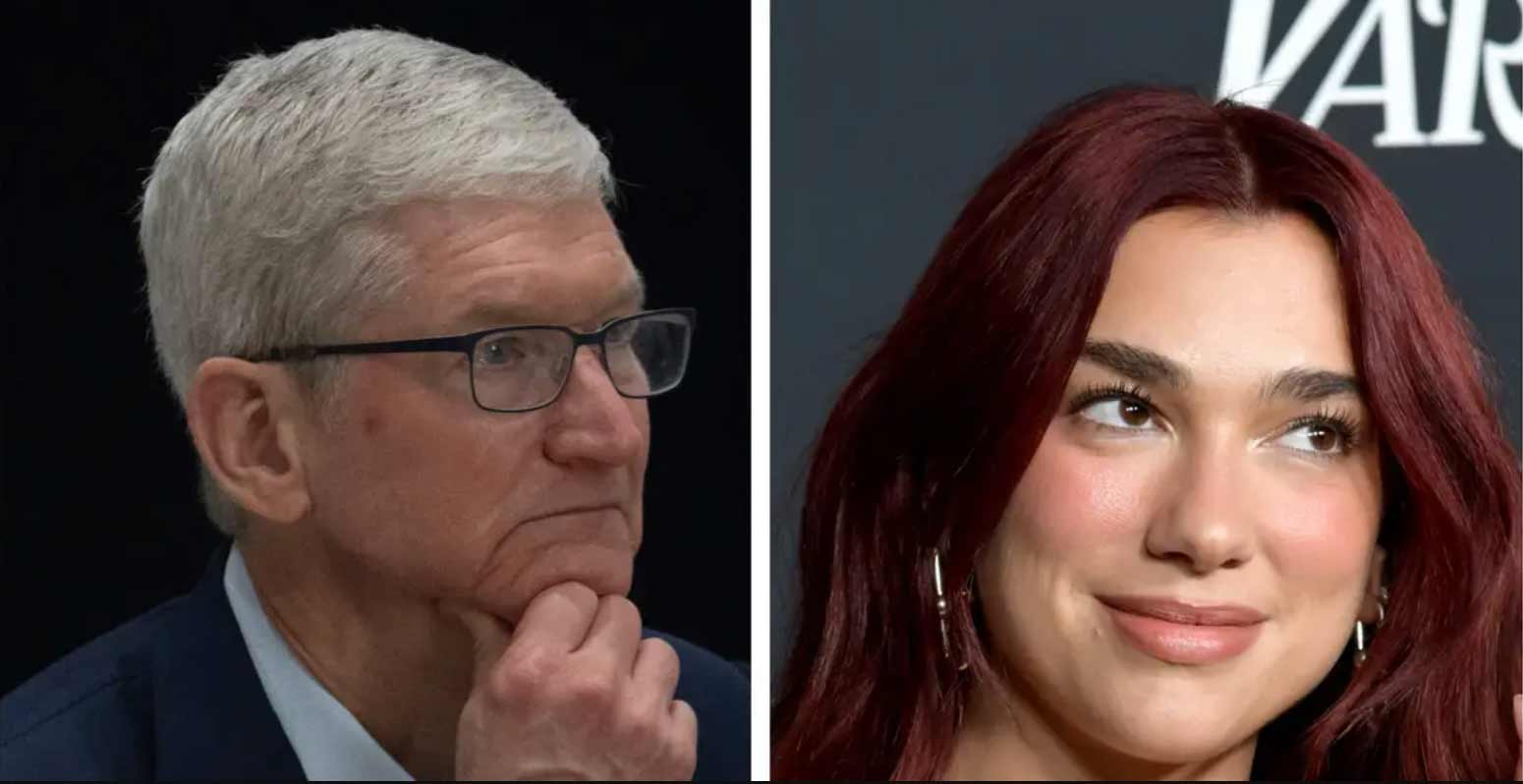 Tim Cook tells Dua Lipa he wants the next CEO of Apple to be an Internal Hire